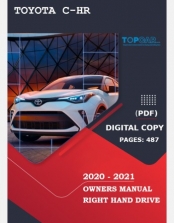 TOYOTA C-HR 2020-2021 OWNERS MANUAL